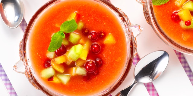 Gazpacho met fruit