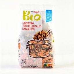 Delhaize | Bio | Pâtes | Lentilles | Trio | Bio 
