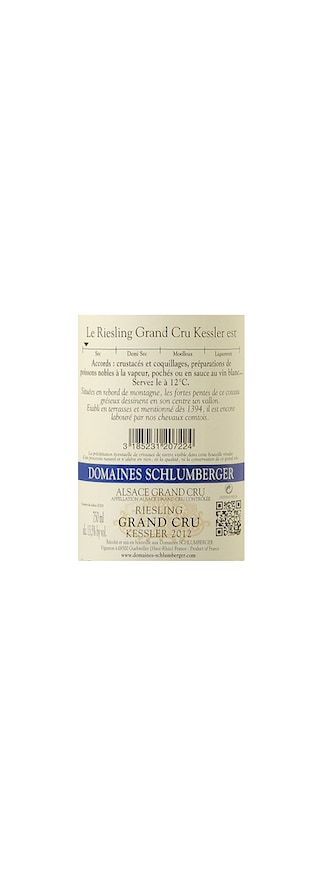 France - Frankrijk | Alsace - Schlumberger | Riesling Grand Cru Kessler 2012 