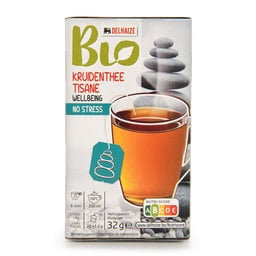 Delhaize | Bio | Kruidenthee | No stress | Zakjes | Bio 