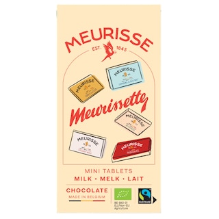 Meurisse | Melkchocolade | Mini tabletten 100 gr