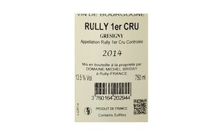 France - Frankrijk | Bourgogne - Côte Chalonnaise | Rully 1er Cru Gresigny 2014 Wit 