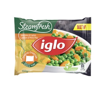 Iglo | Steamfresh | Wortelen & Erwten 