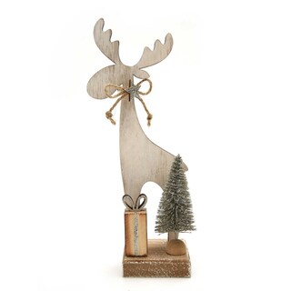 Delhaize | Renne en bois | 30x12x6 