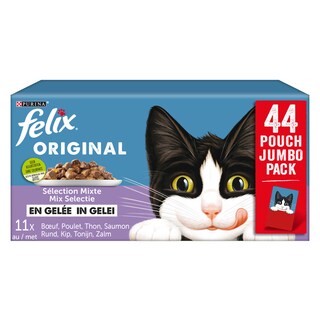 Felix | Original | Kattenvoeding | Adult | Gelei | Mix 44 x 85 gr