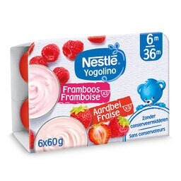 Melkdessert | Aardbei Framboos | 6M