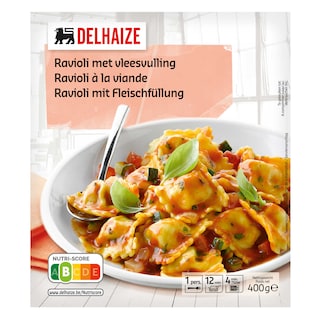 Delhaize | Ravioli | Vleesvulling 