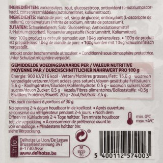 Delhaize | Allumettes lardons | Salé 2 x 100 gr