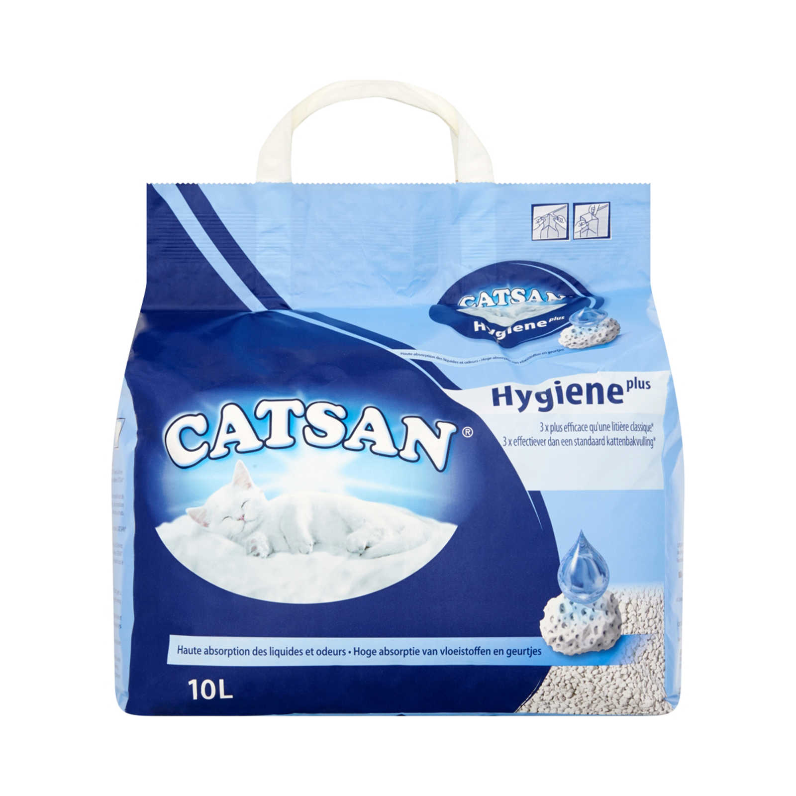 Catsan | Kattenbakvulling | Actief absorberend | 10 l | Delhaize