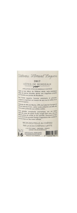 France - Frankrijk | Bordeaux - Côtes de Bordeaux | CHâteau Floreal Laguens 2017 