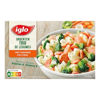 Iglo | Groenten Trio met Roomsaus 