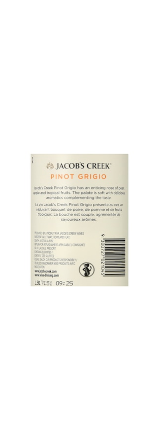 Australie - Australië | Western Australia | Jacob's Creek Pinot Grigio Dot 