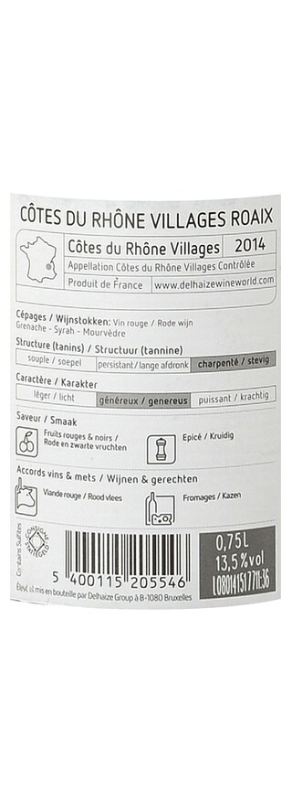France - Frankrijk | Côtes du Rhône Villages Roaix | Côtes du Rhône Villages Roaix Rouge 