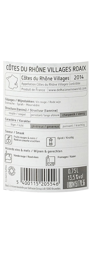 France - Frankrijk | Côtes du Rhône Villages Roaix | Côtes du Rhône Villages Roaix Rouge 