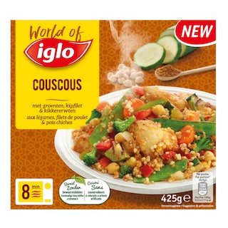 Iglo | Couscous, kikkererwten en kipfilet 