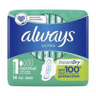 Always | Ultra | Serviettes hygiéniques | Normal | Protection 