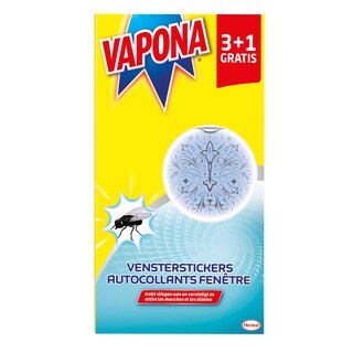 Vapona | Sticker Fenetre | Bleu | 3+1 