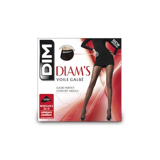 Dim | Diam's | Panty voile | galbé zwart | 20D | T3 