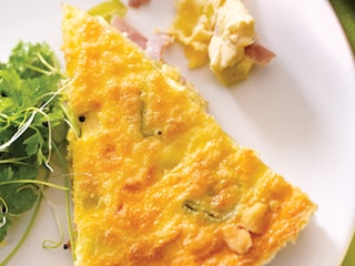 Quiche met prei en ham