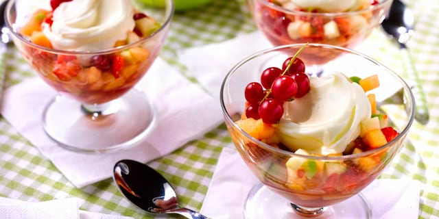 Tartaar van fruit met mascarpone