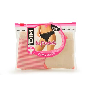 Dim | Paris | Slips Pocket dent. | rose/beige caram | 36/38 