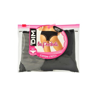 Dim | Paris | Boxers pocket dentelle | noir/nacre | 36/38 