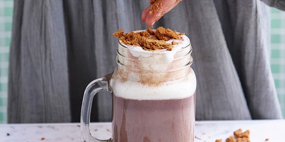 Lait chocolaté à la crème fraîche et au spéculoos
