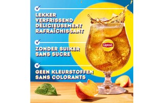 Lipton | Ice Tea | Non pétillant | Pêche | Zero 8 x 33 cl