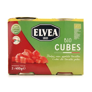 Elvea | Tomates | Pelées | Cubes | Bio 