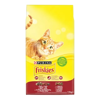 Purina | Friskies | Aliment chat | Adulte | Boeuf Poulet Legumes 
