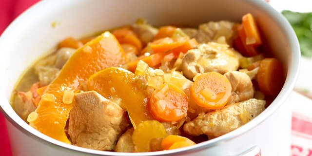 Dinde braisée à l’orange