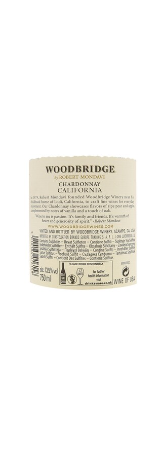 USA | California | Woodbridge Chardonnay Mondavi 17 |Blanc 