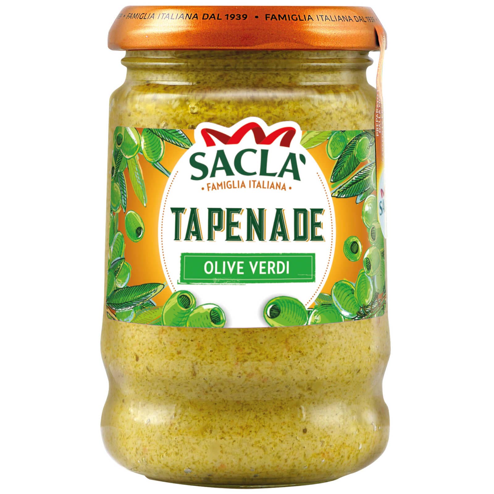 Saclà Tapenade Groene olijven 190 gr Delhaize