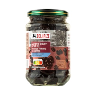 Delhaize | Olijven | Zwart | Griekse wijze 