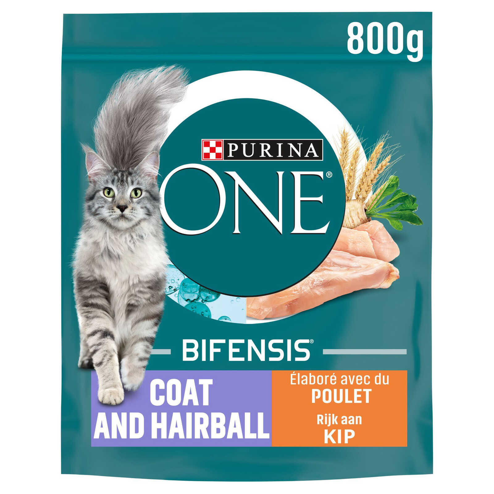 Purina ONE Bifensis | Kattenvoeding | Adult | Coat & Hairball | Kip