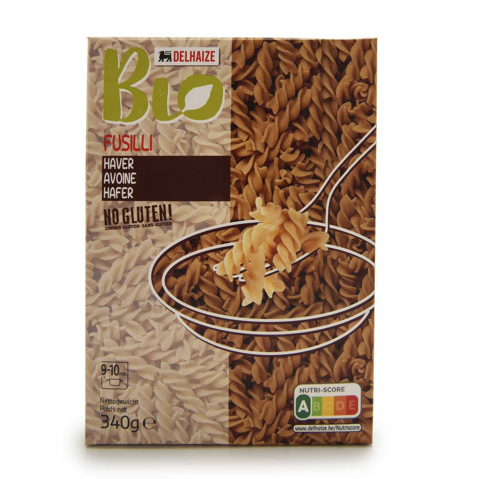 Delhaize Bio Pasta Fusilli Haver Bio 340 gr Delhaize