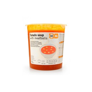 365 | Delhaize | Soep | Tomaat-Gehaktballetjes 