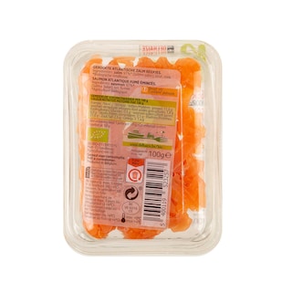 Delhaize | Bio | Zalmreepjes | Gerookt | Bio 