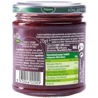 Materne | So Fruit | Confiture | Fraise | 2e 1/2 prix 