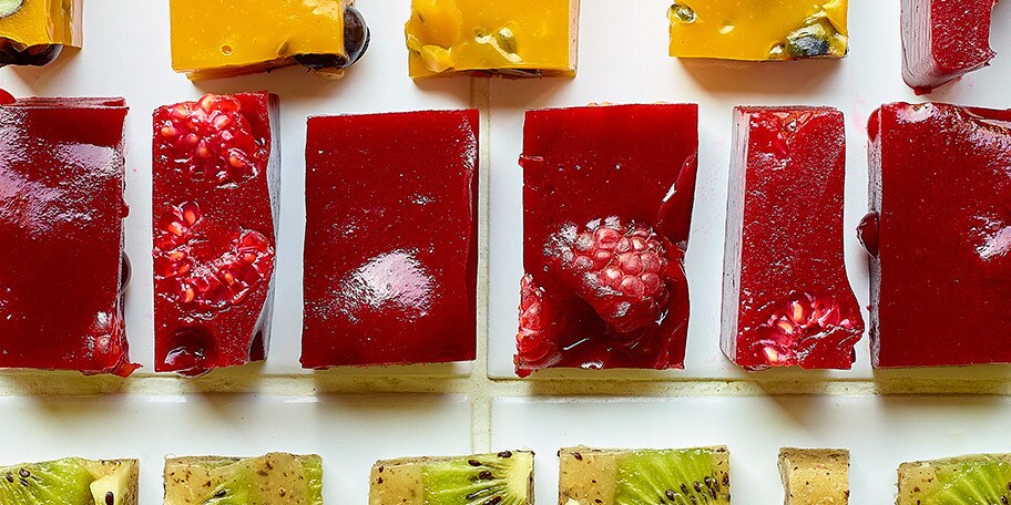 Gelée de fruits aux framboises et groseilles