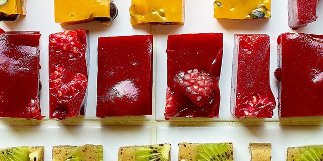 Gelée de fruits aux framboises et groseilles