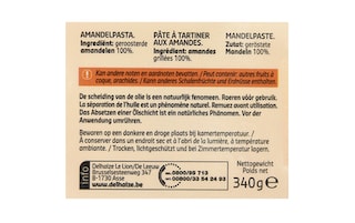 Delhaize | Notenpasta | Amandel | 100% 340 gr