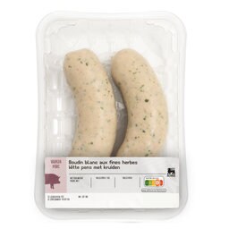 Delhaize | Boudins | Blanc | Fines herbes | Porc +/- 240 gr