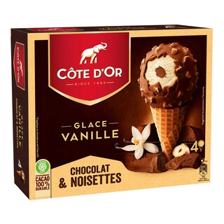 Côte d'Or | Ball top cones | Vanille 