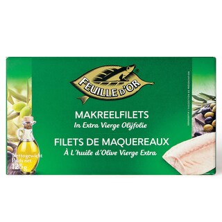 Feuille d'Or | Maquereaux | Filets | Huile d'olive 125 gr
