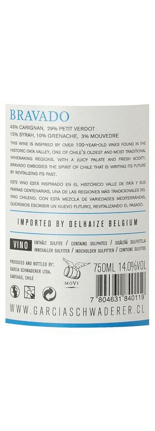 Chili | Itata | Bravado Garcia & Schwaderer 13 Rouge 