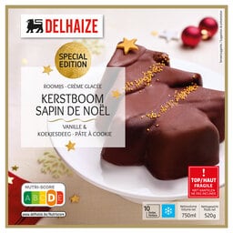 Delhaize | Sapin de Noël | Vanille | Cookie dough 