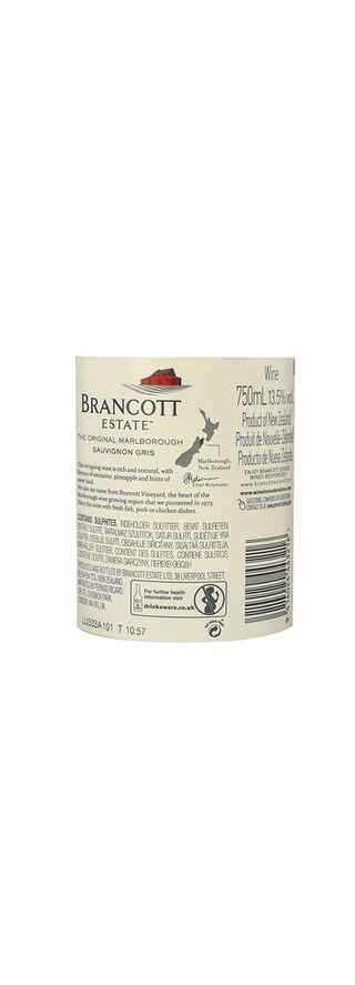 Nouvelle Zélande-Nieuw Zeeland | Marlborough | 75 BRANCOTT SV GRIS 19 BL 