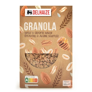 Delhaize | Granola | Spelt | Gepofte haver 