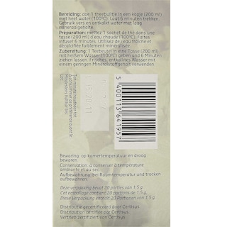 Delhaize | Bio | Tisane | Menthe | Sachets | Fairtrade | Bio 